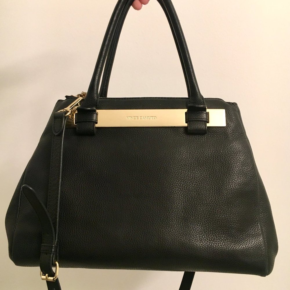 Vince Camuto Black Leather Handbag - Crossbody